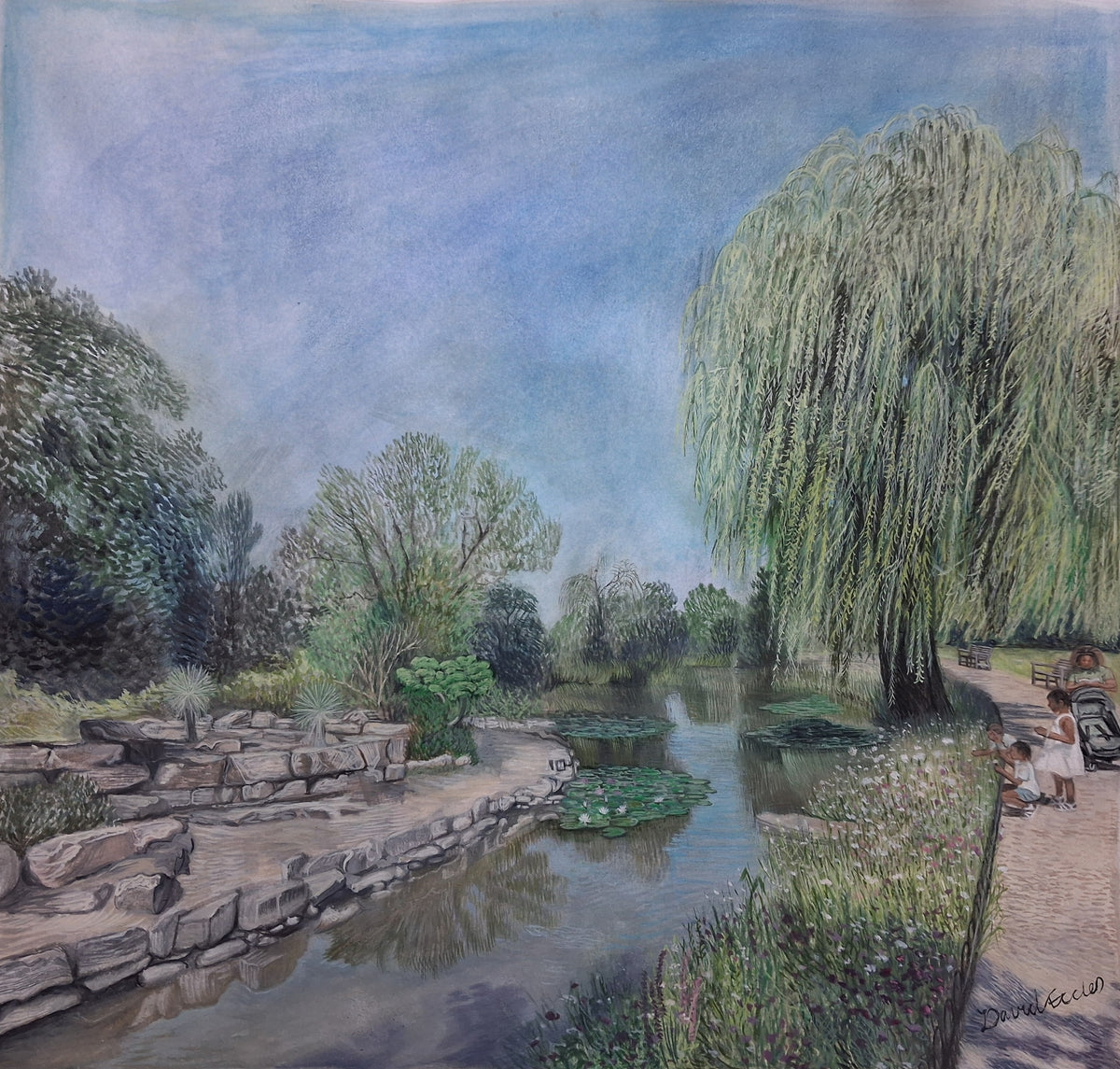 Regents Park | Original Framed Watercolour Painting